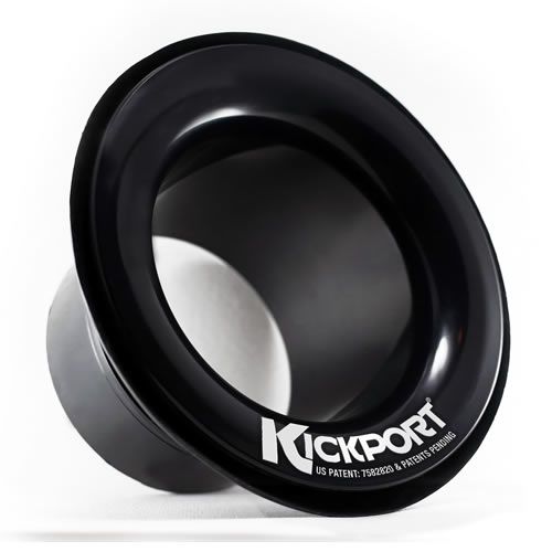 Kickport Bass Drum Sonic Enhancement Port Black angled