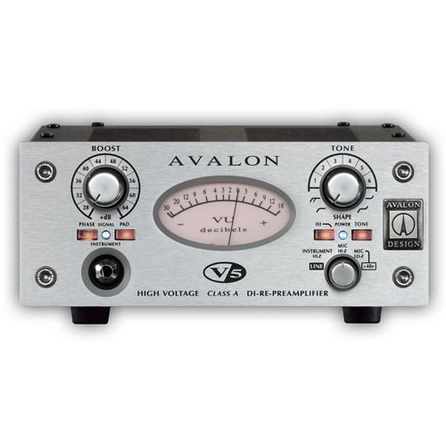 Avalon Design V5 Class-A RE-DI-Preamplifier Mic Preamp front 