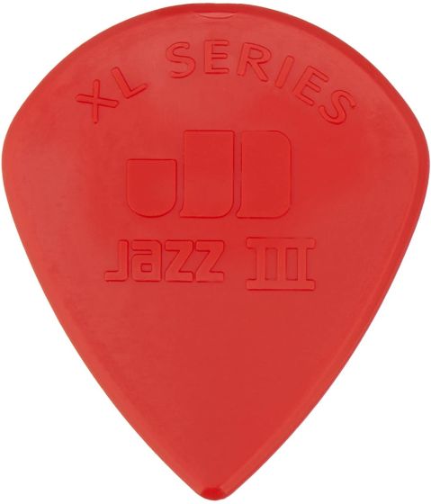 Jim Dunlop Nylon Jazz III XL Pick, Red(24bg) 