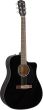 Fender CD-60SCE Dreadnought Acoustic Guitar, Black