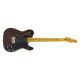 Fender Modern Player Telecaster Thinline Deluxe Maple Electric Guitar Black Transparent