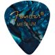 FENDER 351 Shape Premium Picks Ocean Turquoise- Medium - Pack of 12