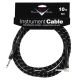 FENDER Custom Shop Performance Series Cables - 10' Straight-Right Angle Black Tweed