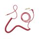 AIAIAI C10 Coiled Cable w/adaptor Red 4mm - 1.5m