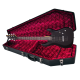 Schecter C-6 Deluxe Electric Guitar, Satin Black w/ Coffin G185R Hard Case