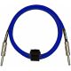 DiMarzio 1/4' overbraid cable 10ft. w/ 1/4 ends, Straight to Straight, Electric Blue