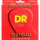 DR Strings Red Devils - Red Coated Acoustic Guitar Strings,12, 16, 24, 32, 42, 54