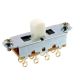 All Parts EP-0261-025 Switchcraft White On-Off-On Slide Switch