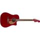 Fender California Series Redondo Player, Walnut neck, less case, Candy Apple Red
