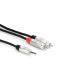 HOSA HMR-006Y Pro Stereo Breakout 3.5mm TRS to Dual Male RCA 6ft ends 
