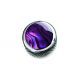 Q-Parts Purple Abalone Shell Inlays Dome, Chrome