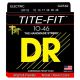 DR Strings Tite-Fit MT-10 Nickel Plated Electric Guitar Strings 10-46