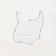 All Parts PG-0755-035 White Pickguard for Jazz Bass®