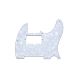 All Parts Pickguard for Humbucker Telecaster, 8 screw holes, 3-ply, White Pearloid