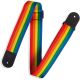 Levy's M8POLY-RNB Polyester Guitar Strap - Rainbow