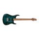 Sterling by Music Man John Petrucci JP150FM-TL Flame Top-Teal, Gig Bag Included