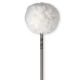 VicFirth VICKICK Bass Drum Beater, Medium Felt Core Covered with Fleece, Oval Head