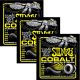 ERNIE BALL Cobalt Beefy Slinky Electric Guitar Strings (2727) - 3 Pack