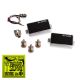 Seymour Duncan LiveWire Dave Mustaine Active Humbucker Set, Black with Free Ernie Ball EB2221 Regular Slinky Strings