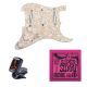 Seymour Duncan Dave Murray Pre-loaded Strat Pickguard Set, Pearloid with Free Ernie Ball EB2223 Super Slinky Strings and Tuner