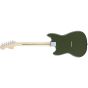 Fender Mustang, Maple Fingerboard, Olive Guitar Demo Gently Used