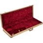 FENDER Stratocaster/Telecaster Multi-Fit Hardshell Case Tweed with Red Poodle Plush Interior interior view