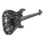 Schecter C-1 FR-S Floyd Rose Silver Mountain - Black and Silver