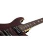 Schecter Omen Extreme-7 7-String Electric Guitar Black Cherry Angle 2