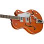 GRETSCH G5420T Electromatic Single Cut Hollow Body Electric Guitar Orange Stain Angle4