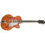 GRETSCH G5420T Electromatic Single Cut Hollow Body Electric Guitar Orange Stain Angle1