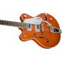 GRETSCH G5422T Electromatic Double Cut Hollowbody Electric Guitar Orange Stain Angle1