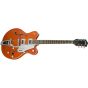 GRETSCH G5422T Electromatic Double Cut Hollowbody Electric Guitar Orange Stain Angle2