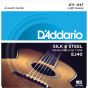 D'Addario EJ40 SET FOLK SILK & STEEL Acoustic Guitar Strings