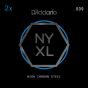 D'Addario NYPL009 2-PACK NYXL PLAIN STEEL 009 Electric Guitar Strings