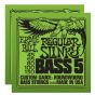 ERNIE BALL Regular Slinky 5-string Bass Nickel Wound Strings (2836)- 2 Pack