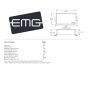 EMG 85 Active Alnico-V Humbucker Pickup, Brushed Chrome Cover