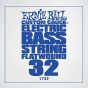 Ernie Ball .032 FLATWOUND BASS CHROME PLATED STEEL