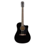 Fender CD-60SCE Dreadnought Acoustic Guitar, Black