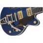 Gretsch G6659TG Players Edition Broadkaster® Jr. Center Block Single-Cut with String-Thru Bigsby® and Gold Hardware, Ebony Fingerboard, Azure Metallic