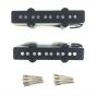Lindy Fralin Five String Jazz Bass Replacement Style Set, with black covers