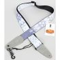 Levys 2" Sublimation Printed Guitar Strap w/ Tri-glide Adjustment And Suede Leather Ends.