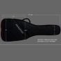 Mono Case Vertigo Semi-Hollowbody guitar bag, Jet Black dimensions