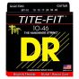 DR Strings Tite-Fit MT-10 Nickel Plated Electric Guitar Strings 10-46