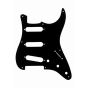 All Parts Pick Guard for Stratocaster, 8 screw holes, 1-ply, Black