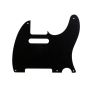 All Parts Pick Guard for Tele, (5 screw holes), Black 1-ply), .060"