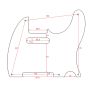 All Parts PG-0560-025 White Pickguard for Telecaster®
