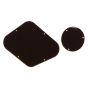 All Parts Back Plate & Switch Cover Combo for Gibson Les Paul, Brown 1-ply