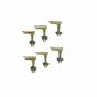 POWER PINS 6 String Advanced Bridge Pin Replacement System Gold