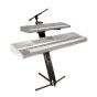 Ultimate Support Stands Apex AX48 Pro-Plus Keyboard Stand Black in use with keyboard