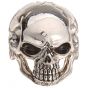 Q-Parts Jumbo Skull I Knob Chrome